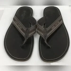 Louis Vuitton Mens Brown Open Toe Slip On Flip Flop Sandals Size 8.5  / Coa Louis Vuitton | Shoes | Louis Vuitton Mens Brown Open Toe  main image 3